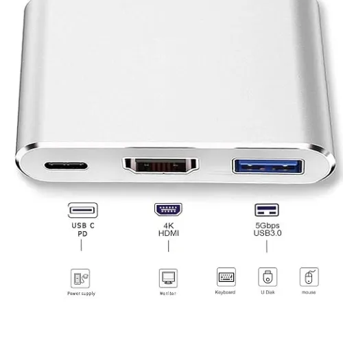 ADAPTATEUR TYPE C TO HDMI TO USB3.0