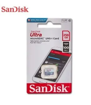 CARTE MEMOIRE SANDISK 256GO ULTRA MICRO SD CLASS10 100MBS