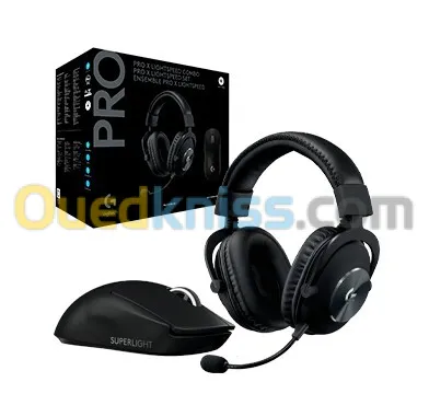 COMBO LOGITECH PRO X LIGHTSPEED CASQUE + SOURIS WIRELESS 