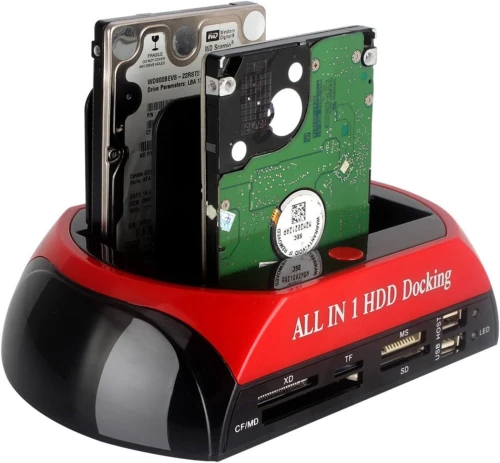 DOCKING HDD ALL IN 1 IDE +LECTEUR CARTE + HUB USB 