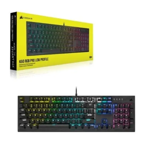 CLAVIER CORSAIR K60 RGB PRO MECHANIQUE (Cherry Viola)