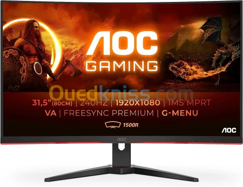 ECRAN AOC C32G2ZE CURVED 240HZ 0.5MS 32"