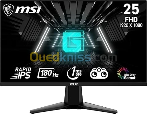 ECRAN MSI G255F 25" 1MS 180HZ IPS