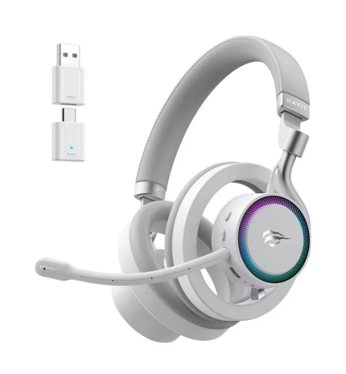 CASQUE HAVIT GAMENOTE FUXI H8 RGB WHITE