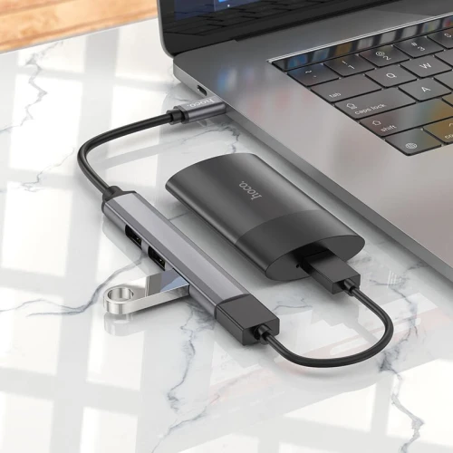ADAPTATEUR TYPE C TO USB 3.0 +3x USB 2.0 HOCO HB26
