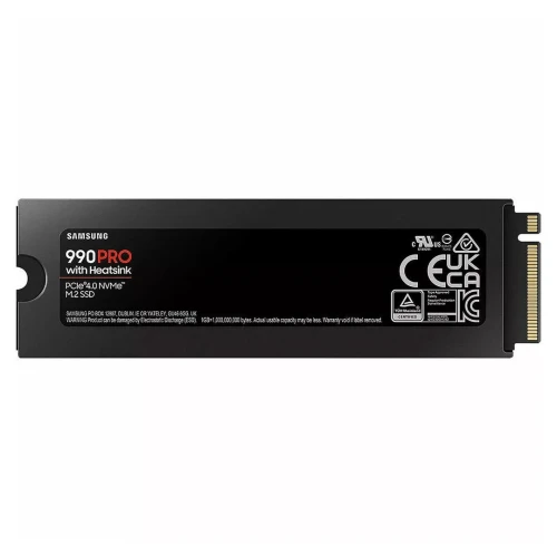 SSD SAMSUNG 2TO 990 PRO NVME 7450MBs AVEC DISSIPATEUR