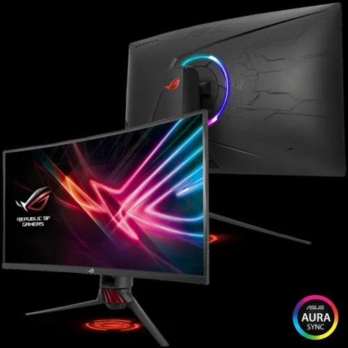 ECRON ROG Strix XG32VQR Curved QHD 2K 144Hz, FreeSync 2 HDR نبيع ولا نبرز بكارت غرافيك
