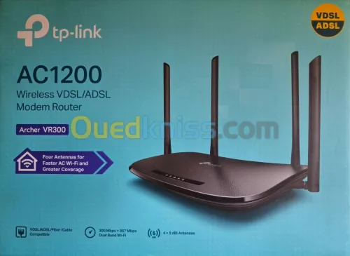 Modem Routeur WiFi TP-Link AC1200 VR300 VDSL/ADSL