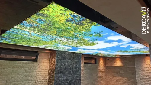 PLAFOND TENDU CIEL ET IMAGES 