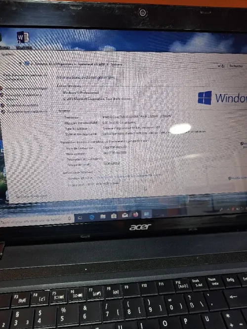 Acer Q5WV1. i5, 8Go de ram et 500 Go de disque