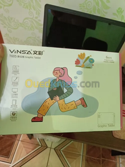 تابلت رسم جديد للمبتدئين والمحترفين  VINSA T605 Tablette Design