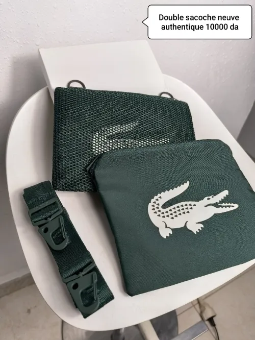 Double sacoche modulable Lacoste 