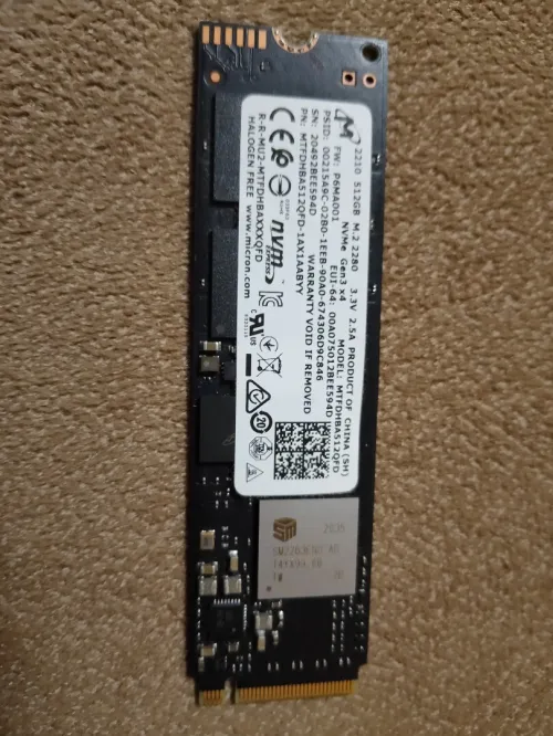 SSD NVME M.2  256GB 512GB Original 