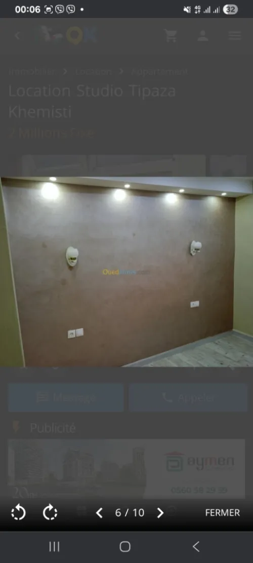 Location bien immobilier Tipaza Khemisti