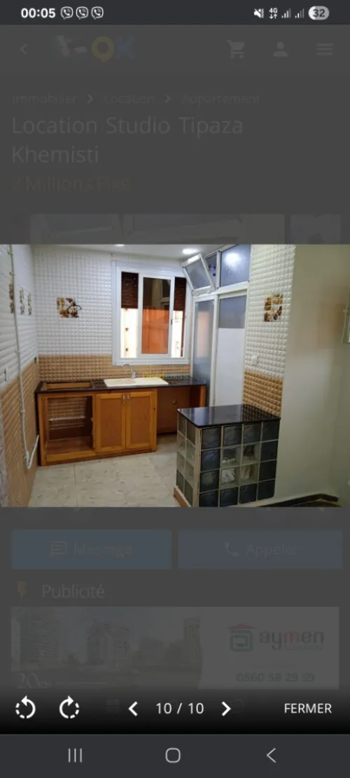 Location bien immobilier Tipaza Khemisti