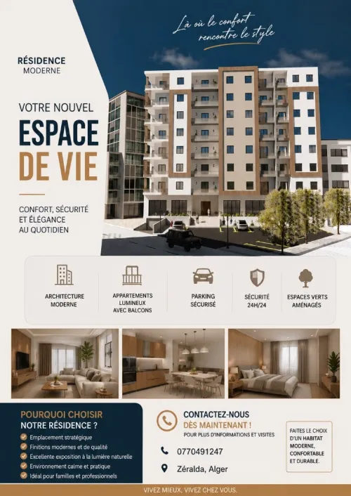 Vente Appartement F4 Alger Zeralda