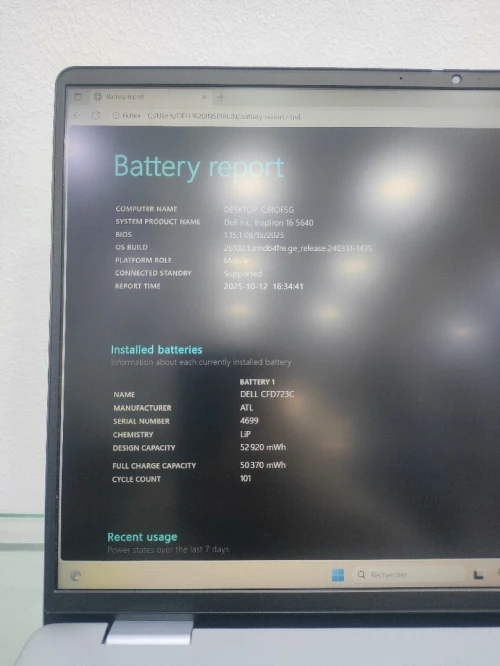 DELL INSPIRON CORE 7 150u ram 16gb nvme 1tb intel graphics 