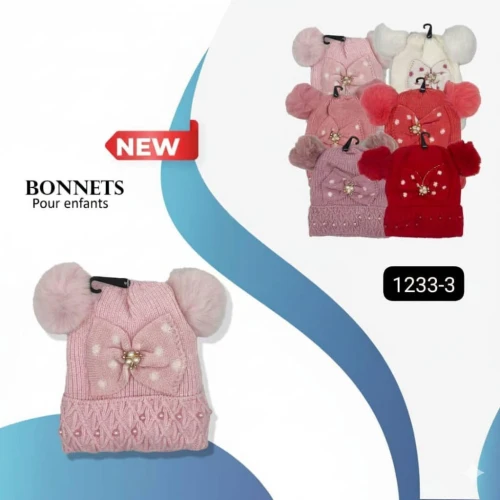 Bonnets multicolores pour enfants