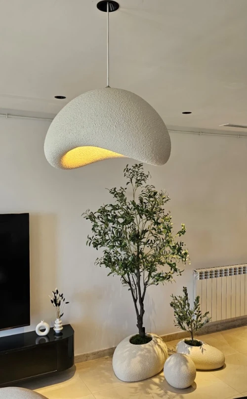 Pots de plantes en résine et fibre de verre