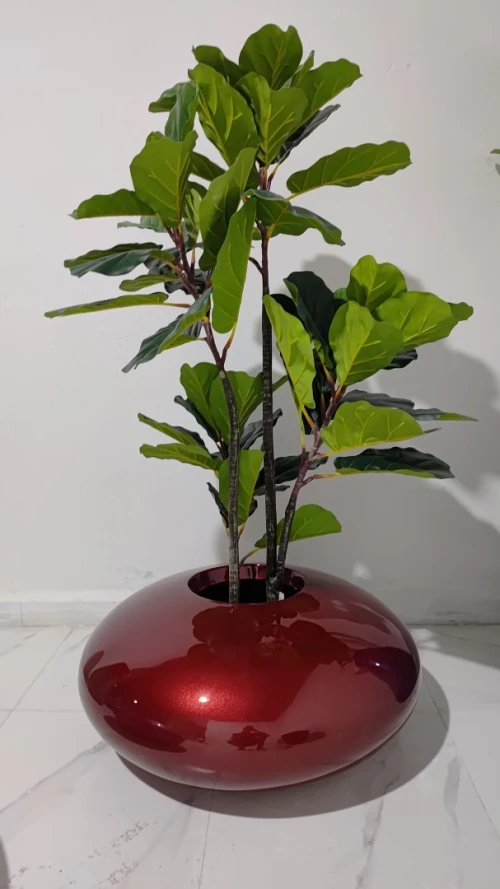 Pots de plantes en résine et fibre de verre
