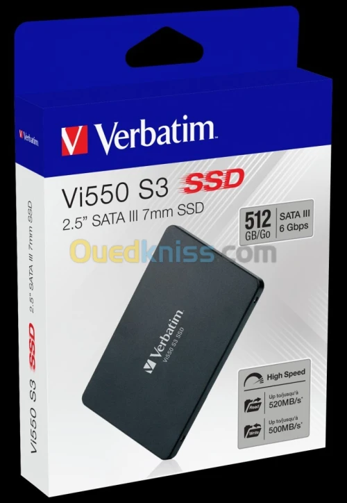 SSD VERBATIM Vi550 S3 2.5" SATA 512B SATA3 6Gbps