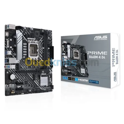 CARTE MERE ASUS PRIME B660M-K D4 SOCKET LGA1700