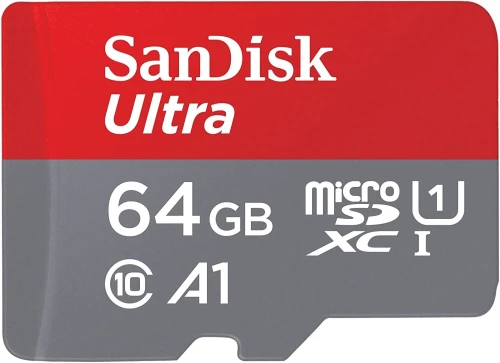 CARTE MEMOIRE SANDISK ULTRA 64GB MICRO SDXC UHS-I CARD C10 100MB/s