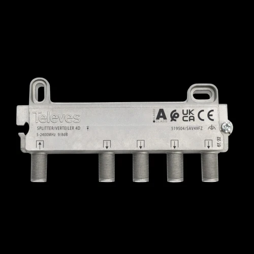 Répartiteur F4D  9/8dB Televes