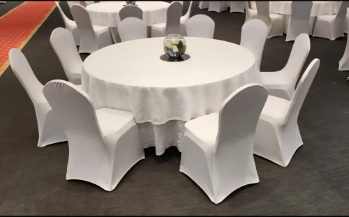 Housse De Chaise Lycra Blanche et noir