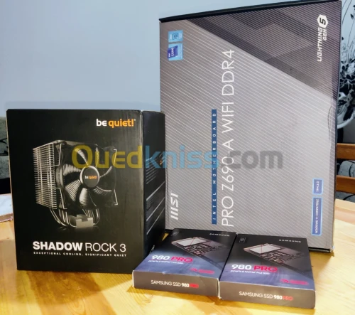 msi pro z690-a wifi ddr4 + be quiet shadow rock 3 +2 Samsung 980 pro 1tb 