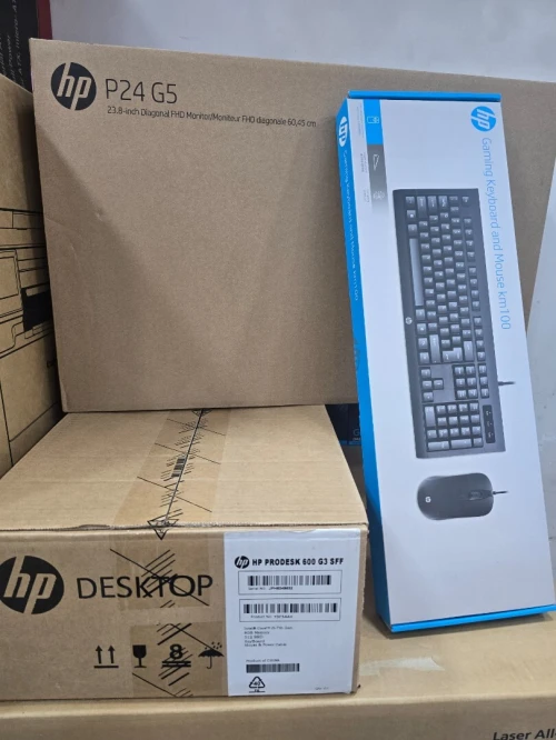 PC HP Pro 600 G3 SFF i5-7th 8Gb DDR4 256Gb NVME DVDRW Clavier SOURIS 24" P24 G5