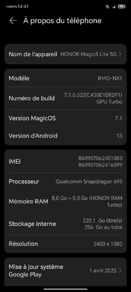 Honor Magic 5 5G