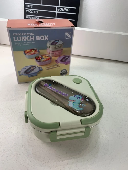 Boîte à lunch pour enfants en acier inoxydable de 1000 ml avec 3 compartiments        
