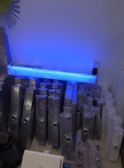 lame d'eau inox et acrylique avec led.  LED نافورة ماء من الفولاذ المقاوم للصدأ والأكريليك مع 