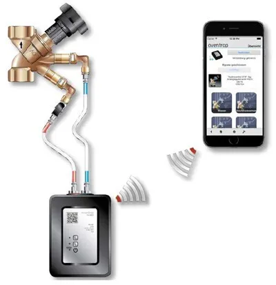 Appareil de mesure d'équilibrage hydraulique CVC OVENTROP OV-DMC 3 avec fonction WIFI