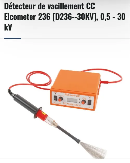 Détecteur de défauts de revêtement et contrôleur de porosité 30 kV pour isolants Elcometer expert 