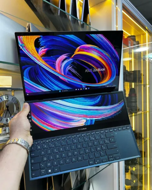 Vendu ASUS ZenBook 15 Pro Duo i7 Tactile 4K 16GB/1024GB, Carte Graphique Nvidia RTX3070 8GB