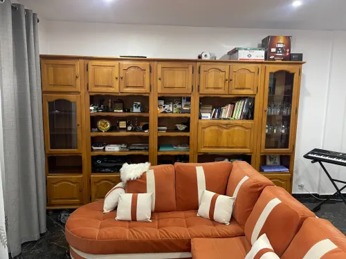 bibliothèque et salon
