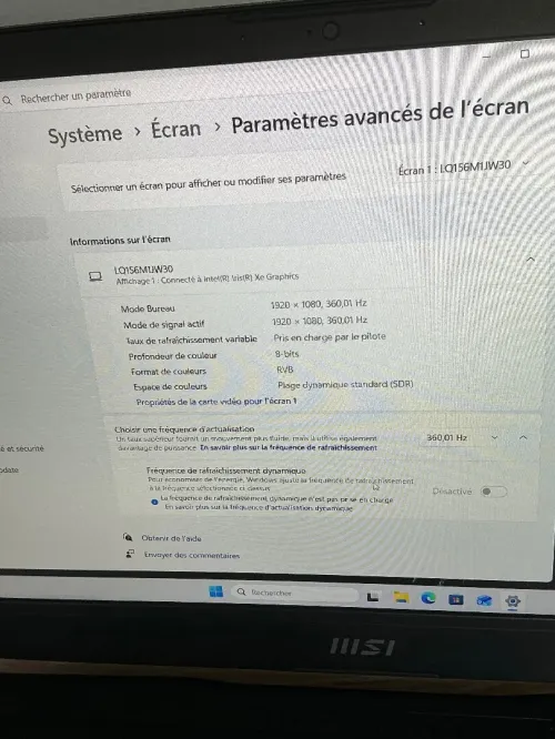 MSI KATANA 15 I7-13700H 16GB 512 NVME RTX 4060(8GB) 360HZ