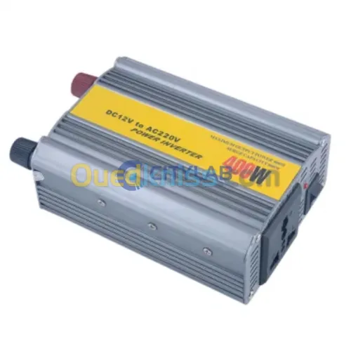 Transformateur de courant / Power Inverter DC 12V-AC 220V Puissance: 400W