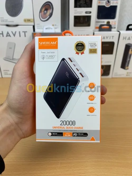 Power Bank SIYOTEAM (LDNIO/HAVIT) 20000mAh avec AFFICHEUR PQ22
