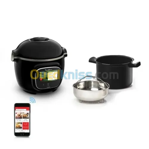 Moulinex Cookeo Touch WiFI CE902800 - 750 recettes - Multicuiseur - 6 litres - 1600Watt - noir