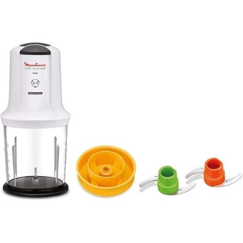 Mini Hachoir MOULINEX Multi-Moulinette - 6 En 1 - AT723110 - Blanc-500w-500ml