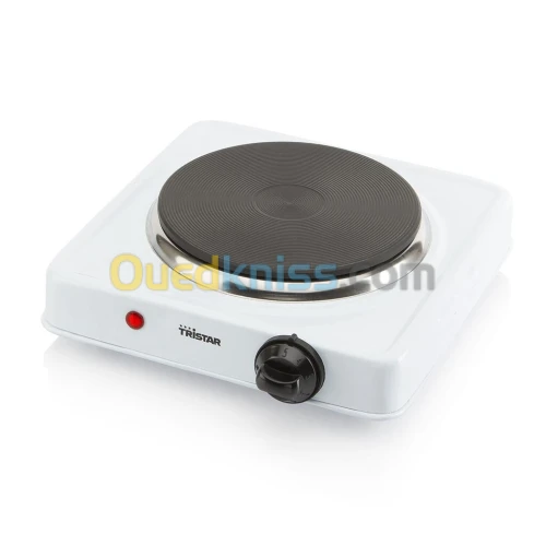 Tristar KP-6185 Plaque de cuisson-1000W-Diamètre 15 cm - BLANCHE
