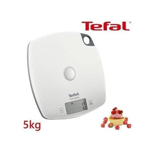Tefal Balance Cuisine Compliss Précision 5kg / 1g Fonction Tare-BC1000V1- Blanc
