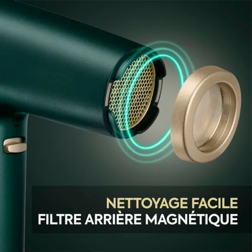 Seche cheveux D6555DE - Air Power Pro VERT - 1700W - 3 vitesses d'air et 4 température- diffuseur 