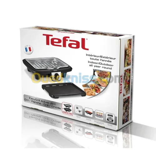 Tefal Barbecue BG930812 EASYGRILL 2 EN 1 TABLE AVEC PLAQUE PLANCHA 2100 W
