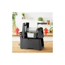 Friteuse classique Tefal Clear Duo Friteuse, Moins de fumee et d'odeurs, Noir, FR600810 - Capacité 1.2kg / 4 personnes - Puissance : 2000 W