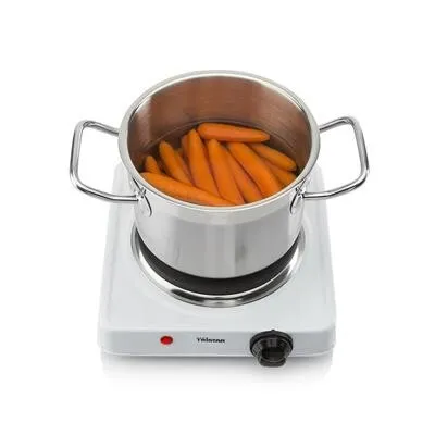 Tristar KP-6185 Plaque de cuisson-1000W-Diamètre 15 cm - BLANCHE
