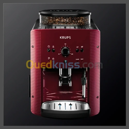 Machine À CAFE broyeur 15 BARS 1.7L KRUPS EA810770 ROUGE MADE IN FRANCE